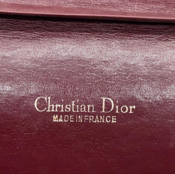 Auth Dior 30 Montaigne Trotter Bordeaux Shoulder/Clutch Bag - Picture 7 of 14